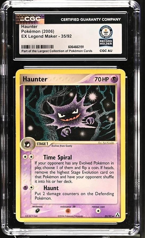 Used Haunter Pokémon 2006 English EX Legend Maker 35/92 CGC WORLD RECORD 1/1