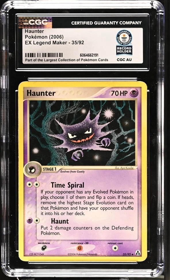 Used Haunter Pokémon 2006 English EX Legend Maker 35/92 CGC WORLD RECORD 1/1