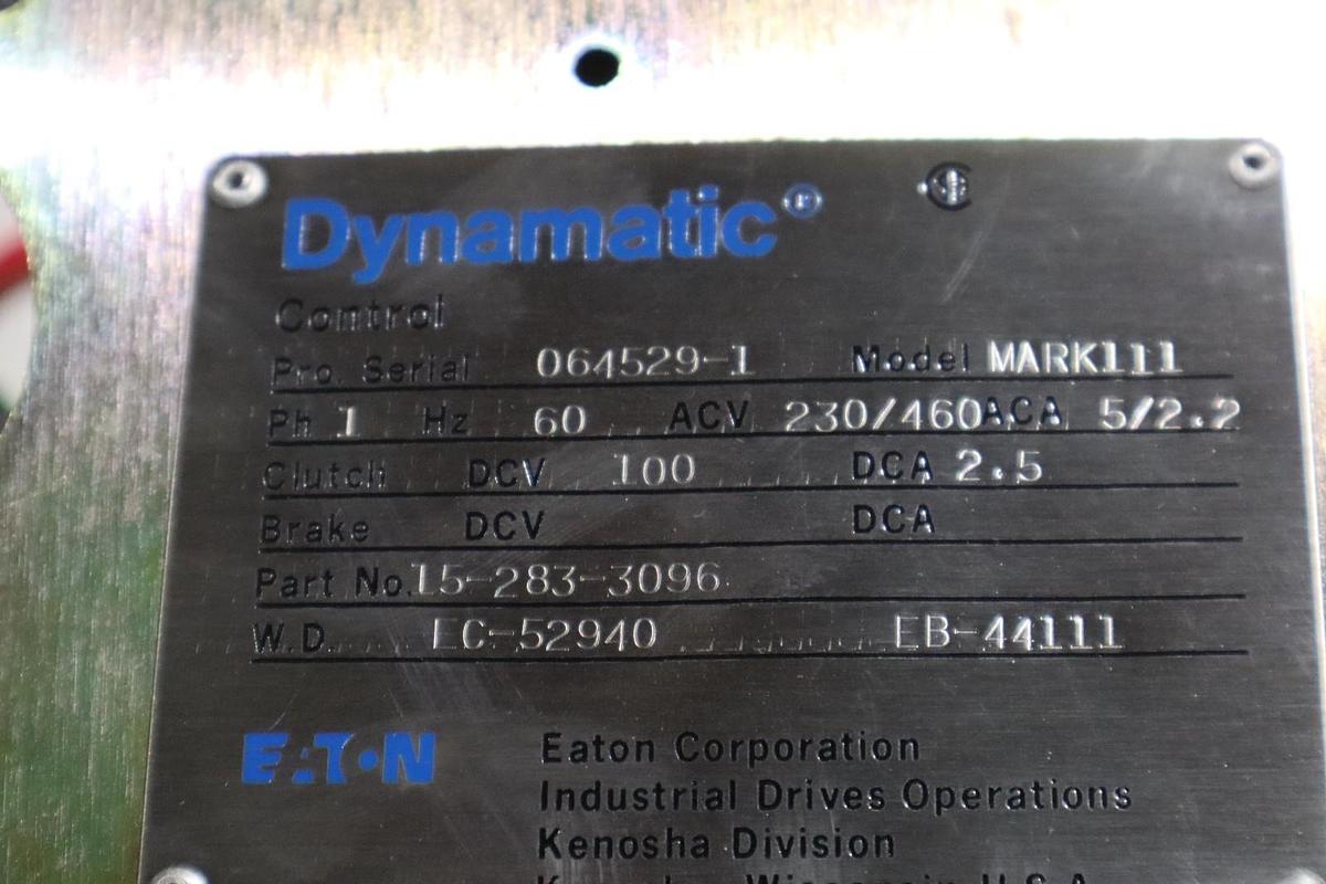 Used MIII EATON DYNAMATIC 15-283-3096 DRIVE CONTROLLER MARK111 NEW UNIT STOCK HS-6A