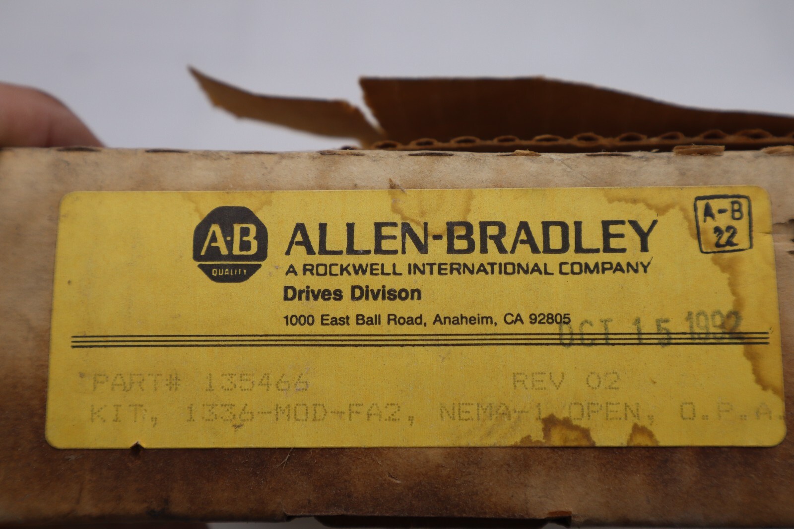 Used Allen Bradley 135466 Operator Keypad Panel Board #2344
