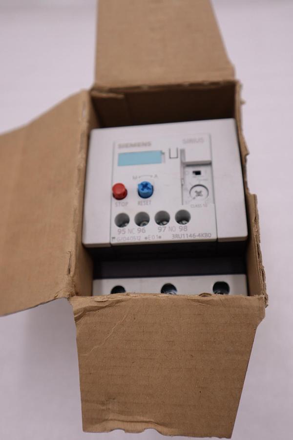SIEMENS 3RU1146-4KB0 OVERLOAD RELAY 57-75 AMP 1 NO/1 NC SCREW TERMINAL H1048