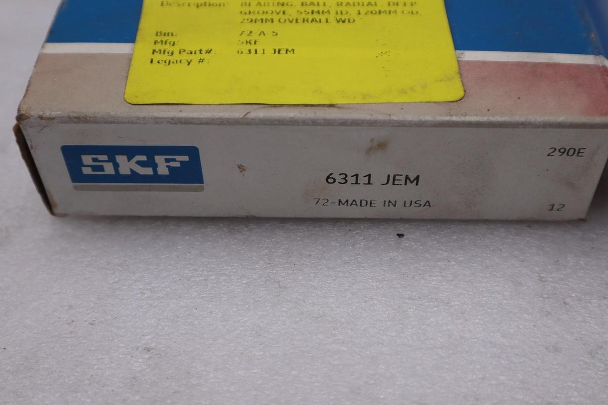Used LOT OF 2 NEW OPEN BOX SKF Bearing 6311 JEM 6311-JEM STK K3246CC