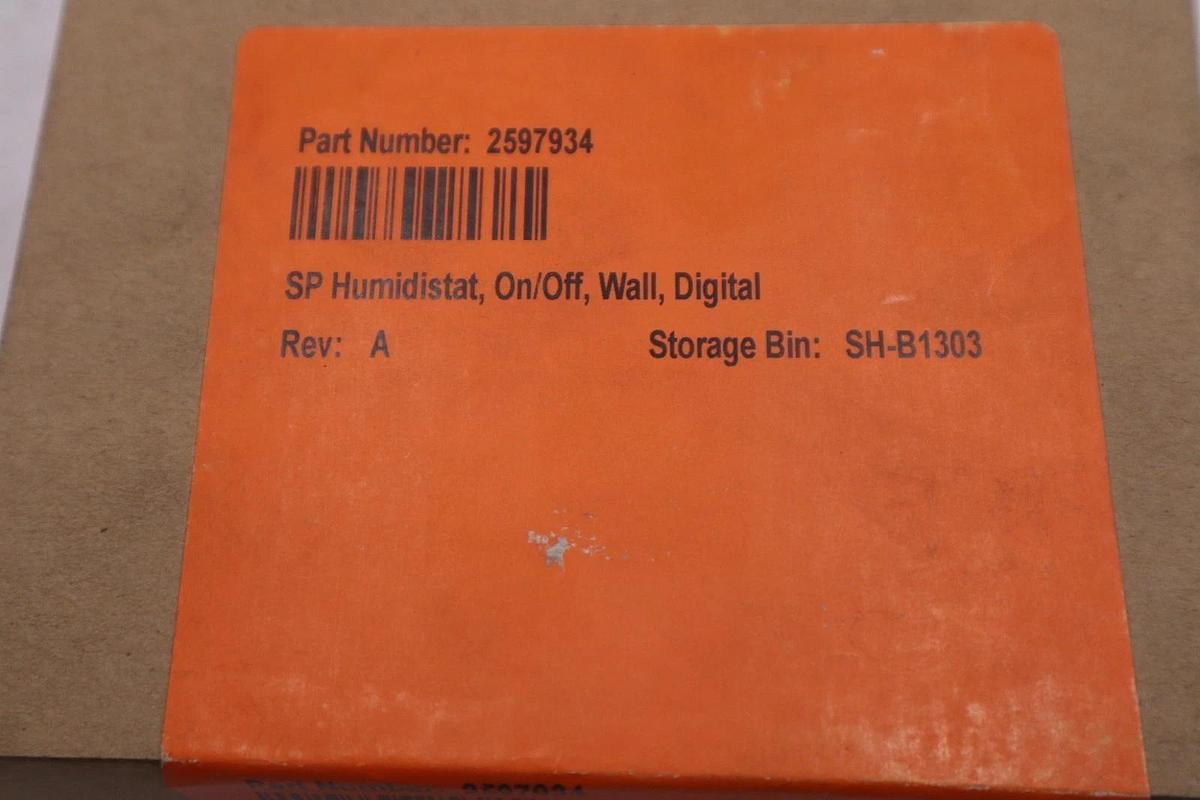 Used Nortec Humidity 2597934 Humidistat On/Off Wall Digital NEW IN BOX STOCK GF-353A