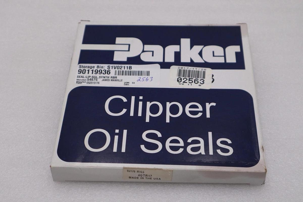 Used NEW PARKER 15176 H1L5 4QTR17 CLIPPER OIL SEAL STOCK 3776A