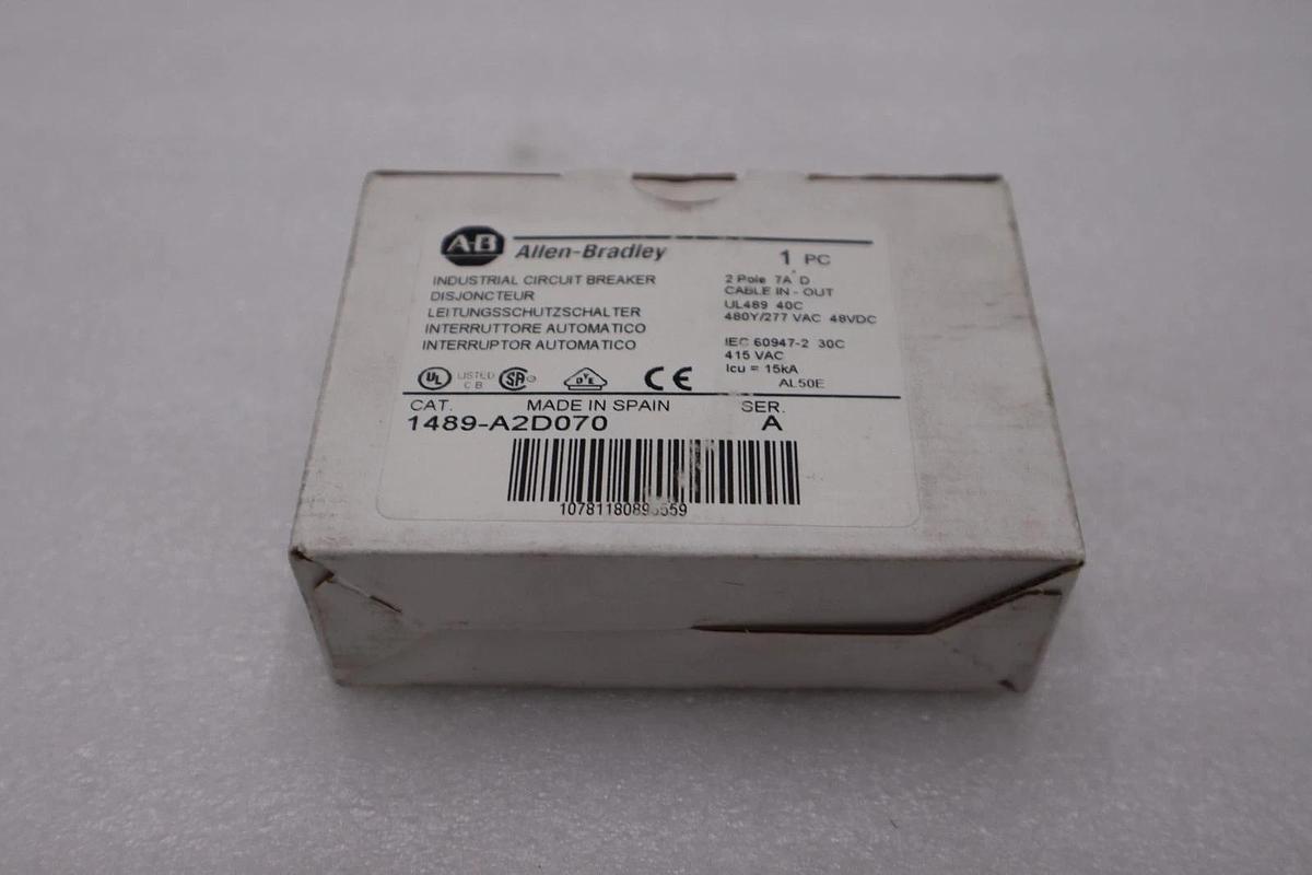 NEW OPEN BOX AB Allen Bradley 1489-A2D070 Circuit Breaker STOCK H972A