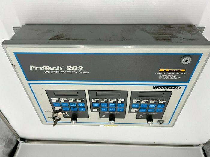 Used WOODWARD PROTECH PART NO. 8200-203 REV N STOCK 1161