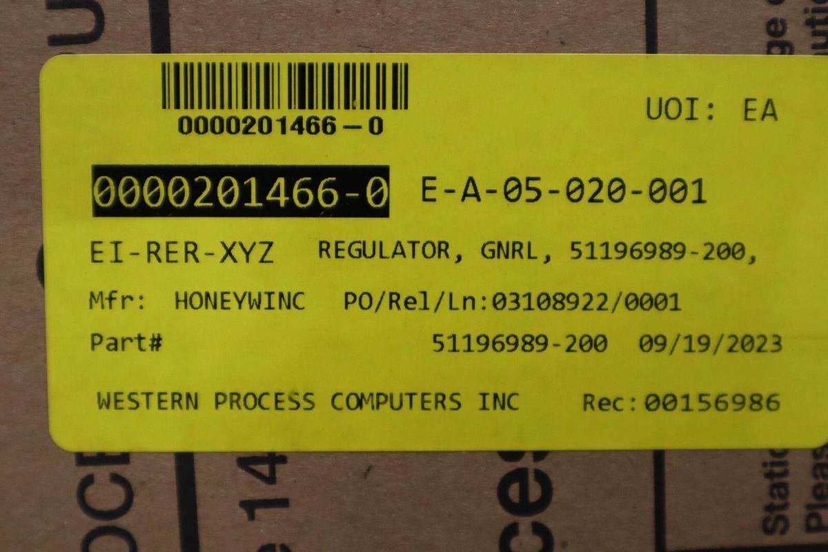 Used NEW IN BOX HONEYWELL 51196989-200 CIRCUIT BOARD STOCK G20