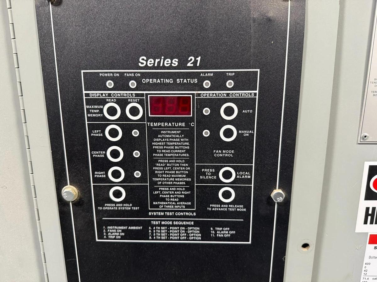 Used Hammond Power 1500 KVA DRY TYPE TRANSFORMER 4160 HV 575Y/332V LV WITH GE-AKD-8