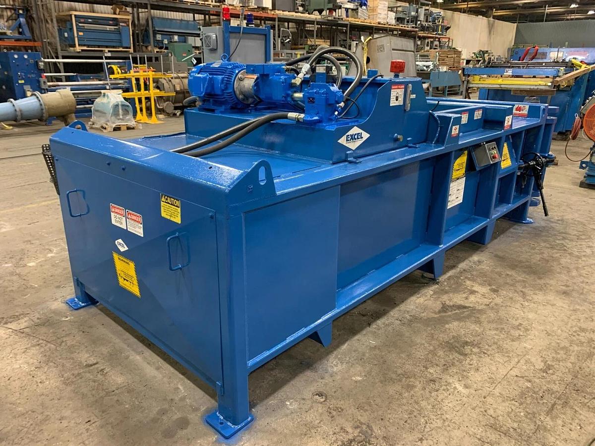 Used EXCEL EX62 CLOSED DOOR BALER 20HP TWIN RAM CYLINDERS