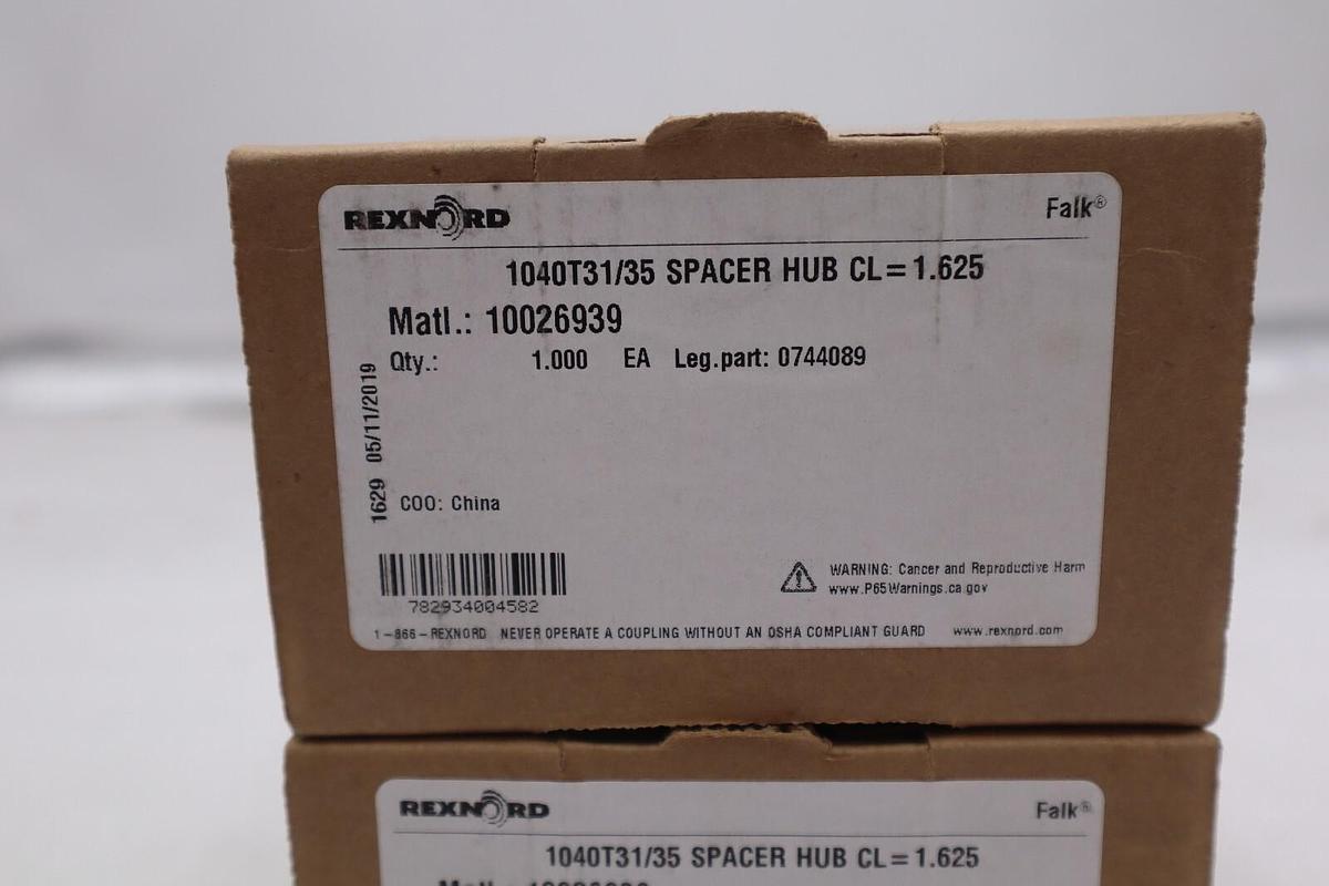 REXNORD 1040T31/35 SPACER HUB CL=1.625 STOCK #3449