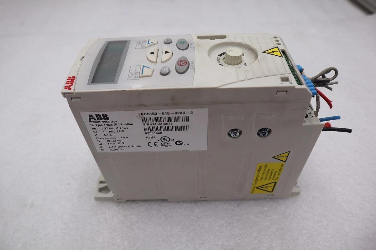 Used ASEA BROWN BOVERI ABB ACS150-01E-02A4-2 .5 HP DRIVE STOCK K-2475