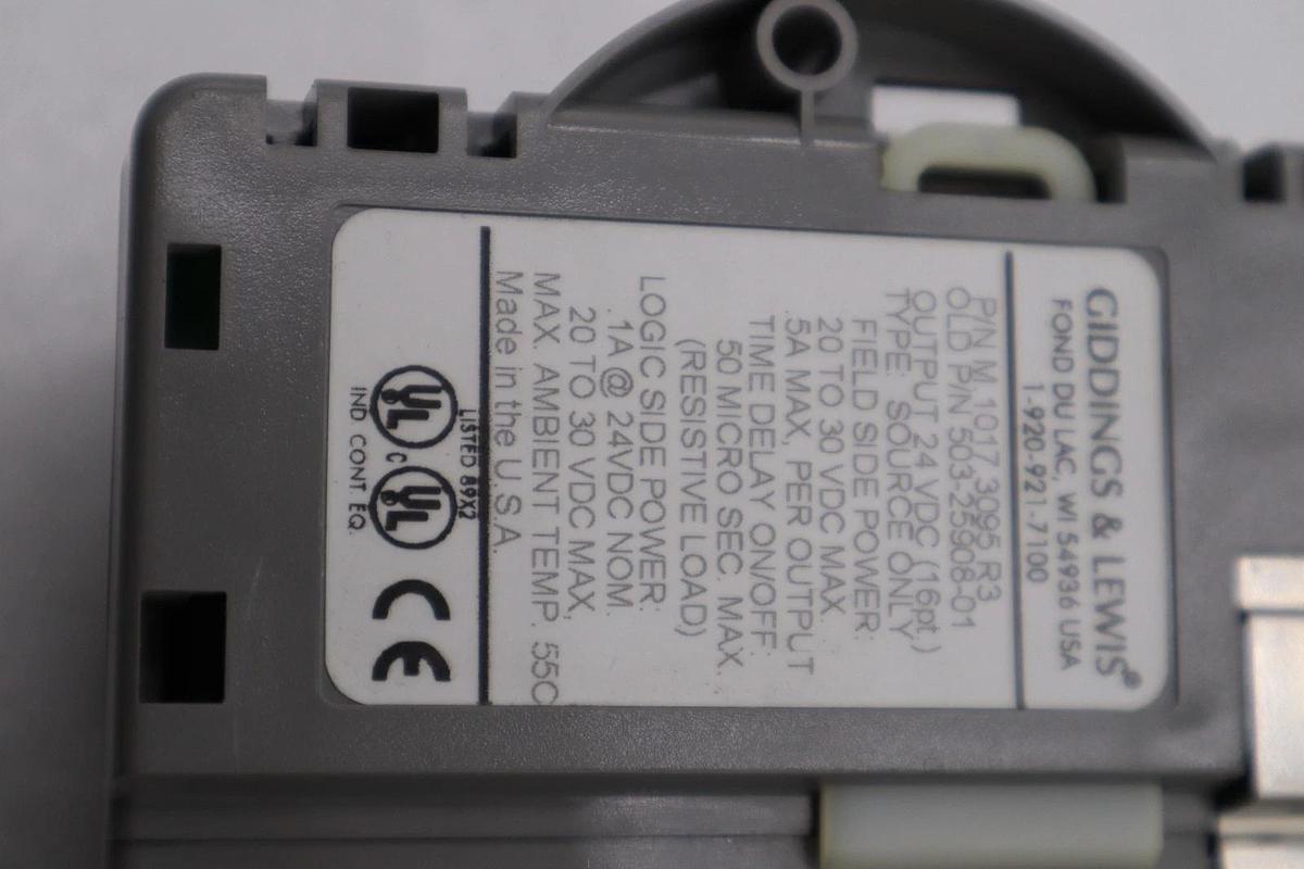 Used GIDDINGS & LEWIS DANAHER MOTION M.1017.3095 R3 / M10173095 R3 MODULE #6004