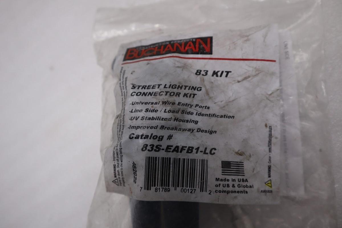 NEW Buchanan Street Lighting Connector Kit 83S-EAFB1-LC Set STK H1160A