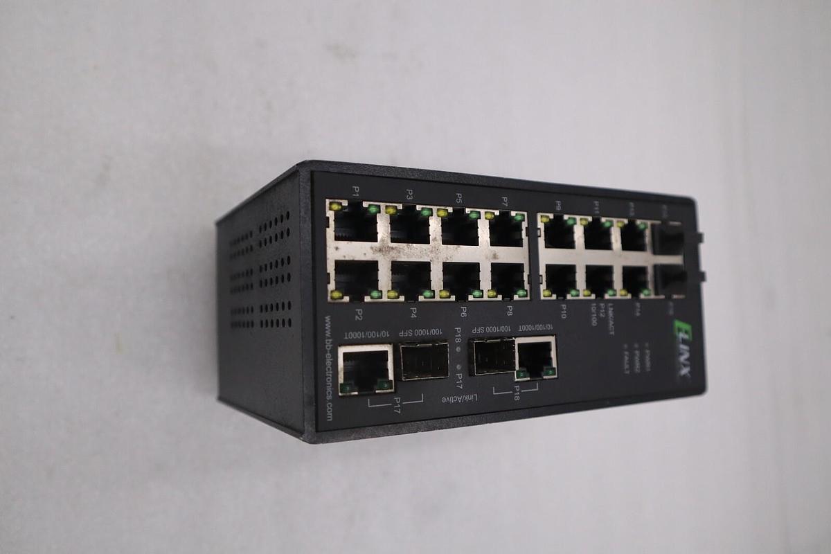 Used B&B Electronics EIR418-2SFP-T ELinx Industrial Gigabit Switch NEW NO BOX #H92A