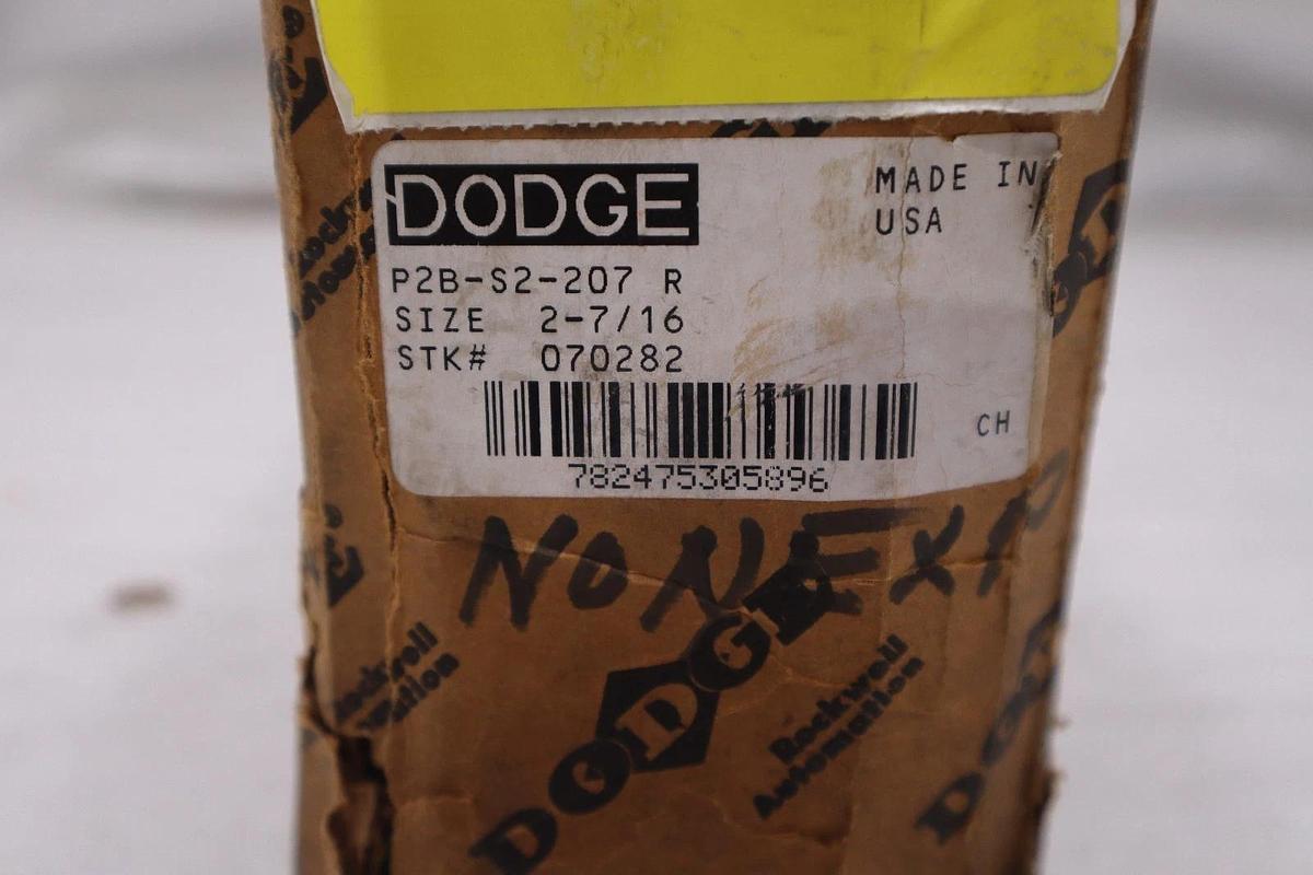 Used Dodge 070282 P2B-S2-207R Pillow Block Roller Bearing 2-7/16" Bore - STOCK GF626A