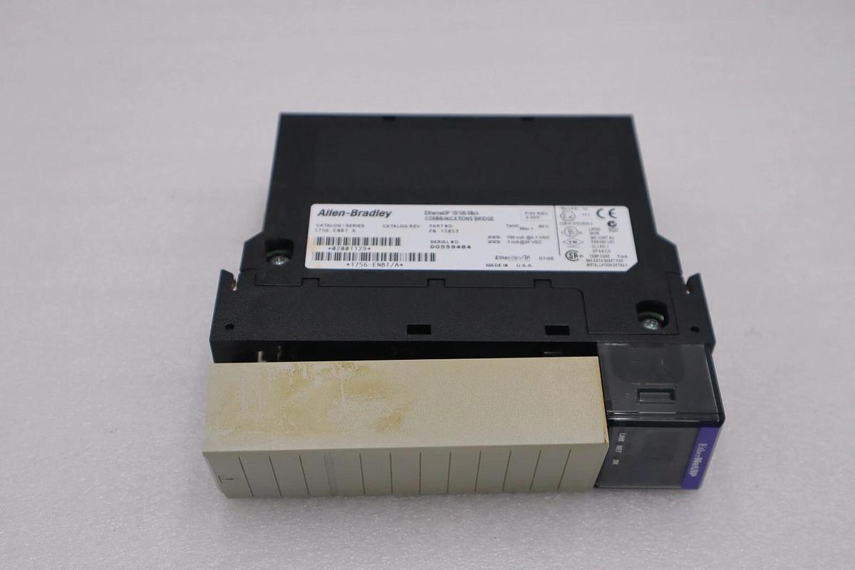Used Allen Bradley 1756-ENBT Ser. A EtherNet/IP Communications Module STOCK 845C