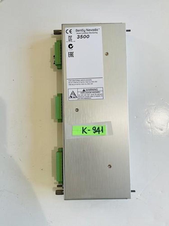 Used Bently Nevada 140471-01 Series 3500/42 Prox/Velom I/O Module K-941