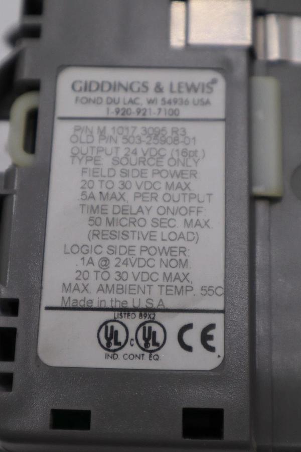 Used DANAHER MOTION M.1017.3095 R3 / M10173095 R3 GIDDINGS & LEWIS MODULE #6042