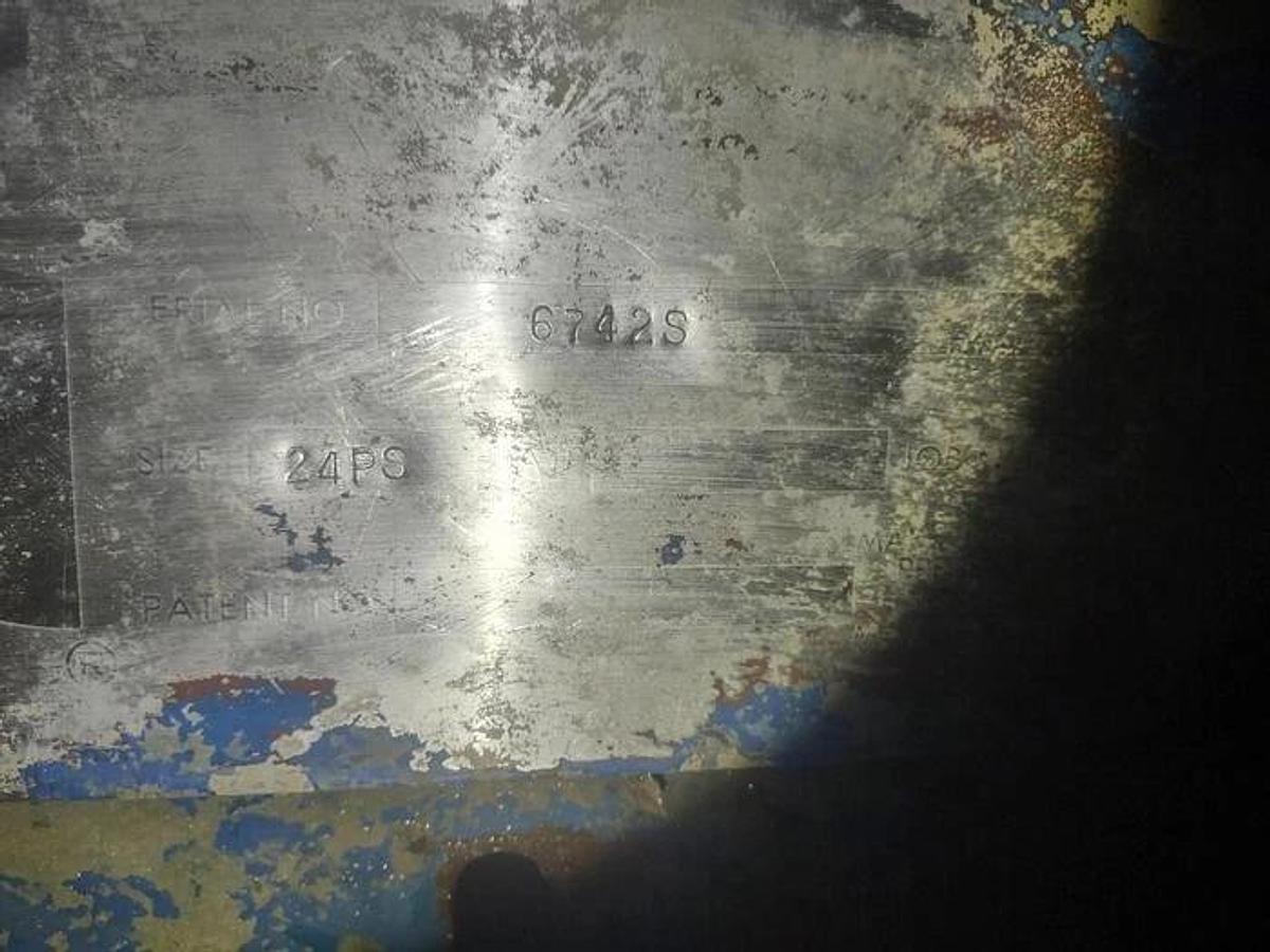 Used KADANT BLACK CLAWSON MODEL 24PS PRESSURE SCREEN WITH 125 HP MOTOR