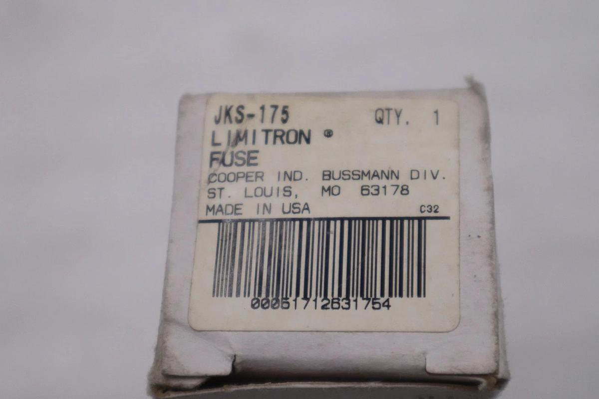 Used Bussmann JKS-175 Jks Fuse 175 A, 600 V, Class J, Non-Indicating - STOCK GF299A