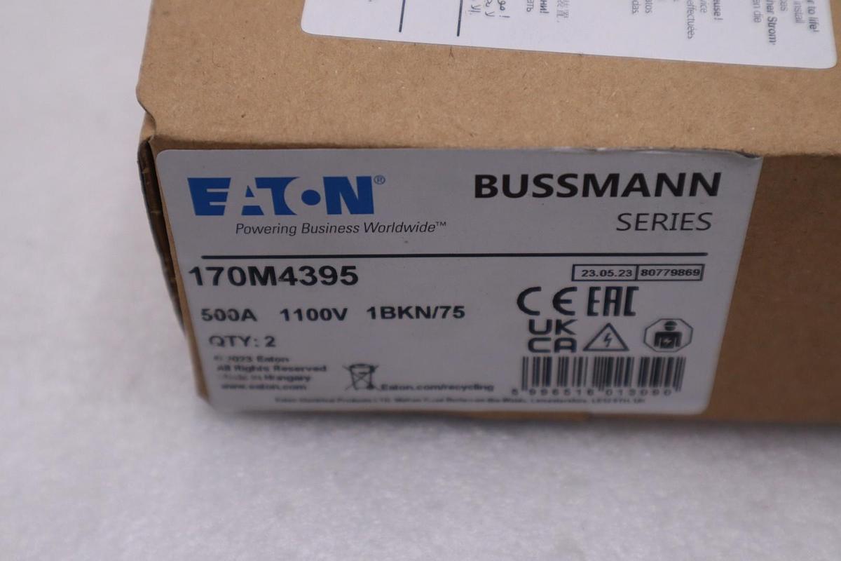 BOX OF (2) NEW Eaton BUSSMANN 170M4395 Fuse STOCK GF-50A