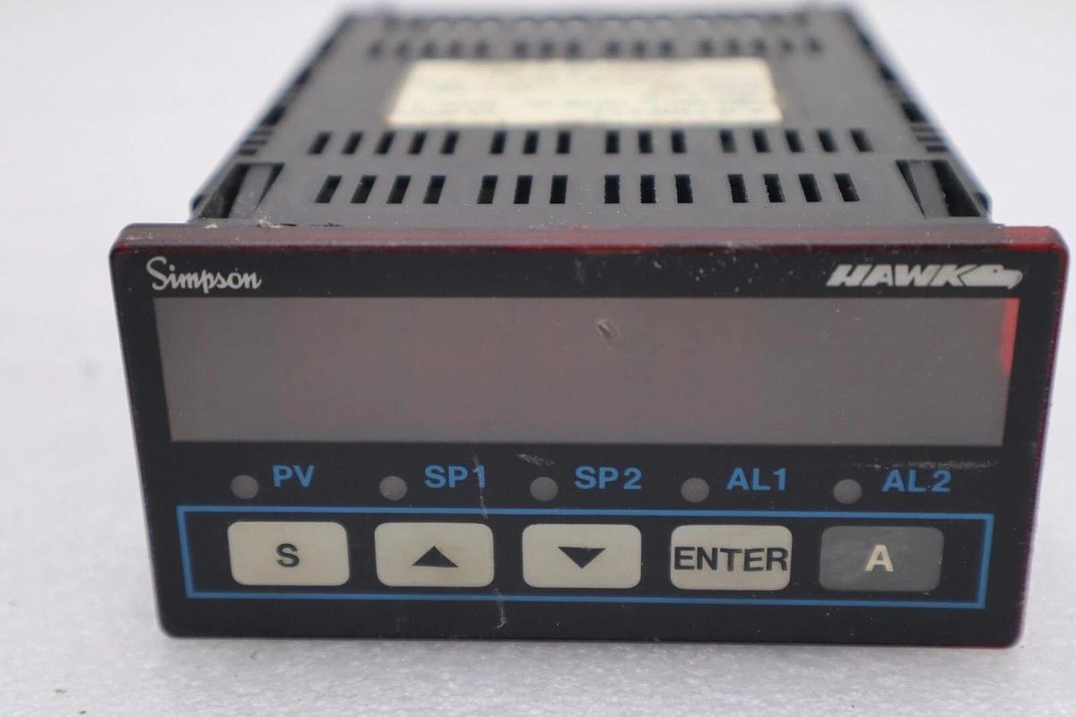 Used SIMPSON HK-35-1-0460-0-2-0 PANEL METER 5AAC RELAYS: 2 STOCK L-455C
