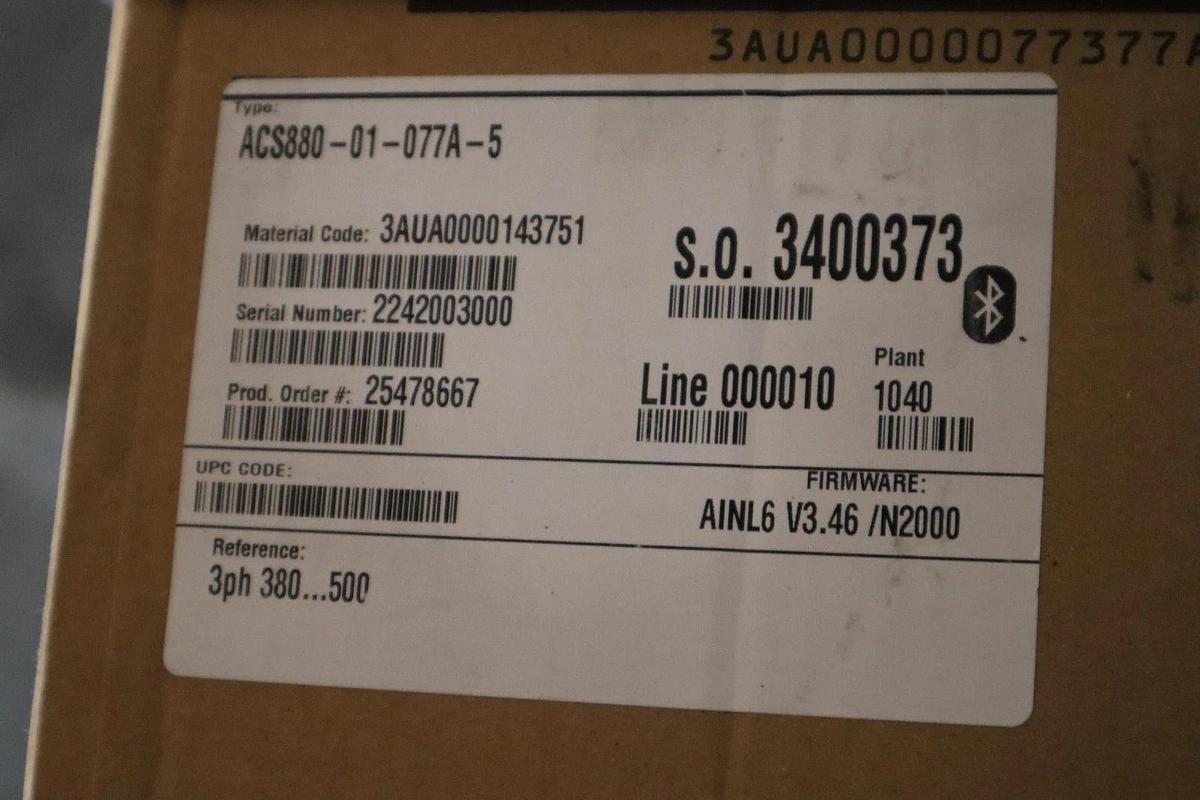 NEW OPEN BOX  ABB ACS880-01-077A-5 Frequency Converter STOCK S-700