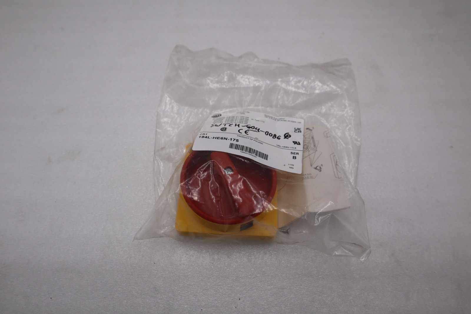 Used LOT OF 5 - New AB Allen-Bradley 194L-HE6N-175 Actuator STK GF368A