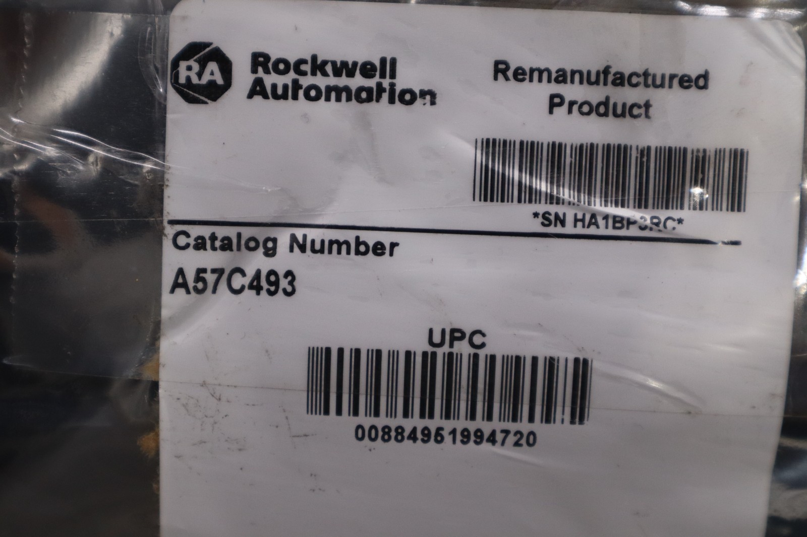 Used RELIANCE ELECTRIC 57493A 57C493 100/120VAC 7.8/6.5A - STOCK 2703A