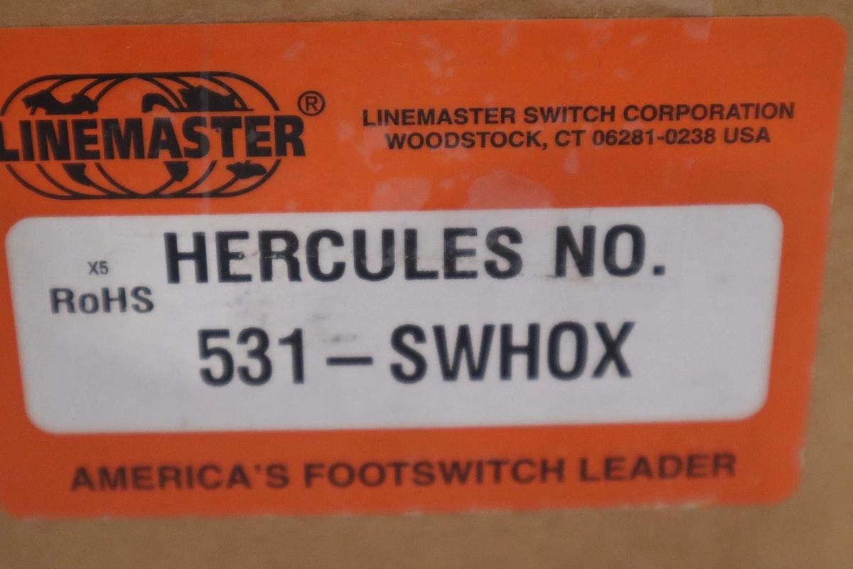 Used NEW LINEMASTER HERCULES NO. 531-SWH0X FOOT SWITCH 531SWH0X STOCK GF-1417