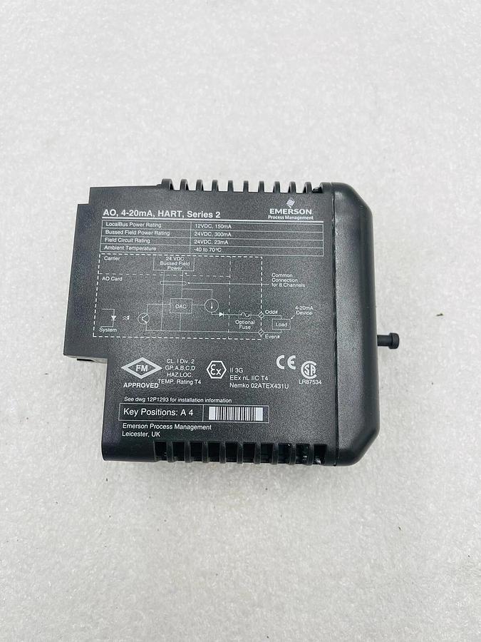 Used EMERSON DELTAV KJ3221X1-BA1 AO CARD 8 CH 4-20 MA HART SER 2 #K-2504