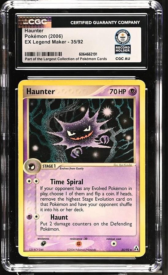 Used Haunter Pokémon 2006 English EX Legend Maker 35/92 CGC WORLD RECORD 1/1