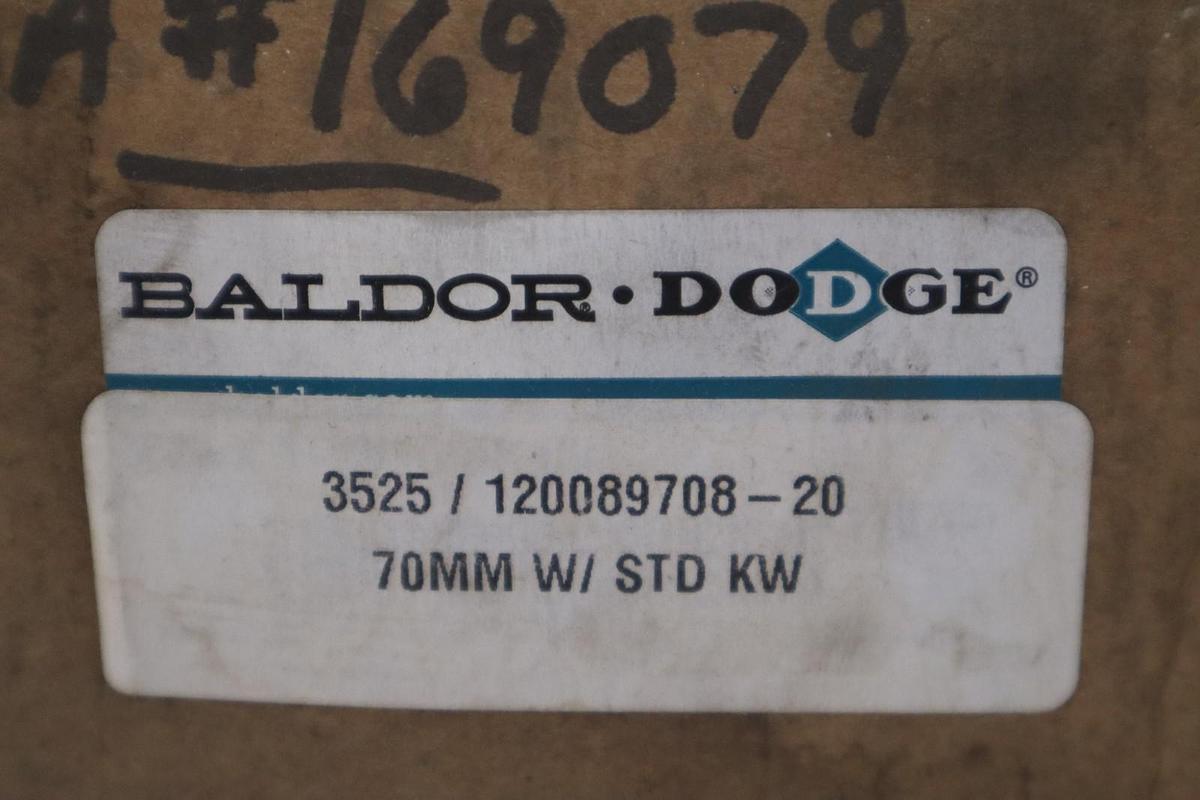 NEW BALDOR DODGE 3525 BUSHING 3525/120089708-20 700MM W/ STD KW - STOCK GF584