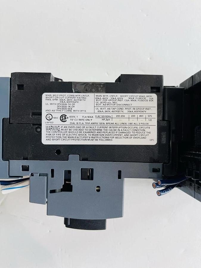 Used SIEMENS SIRIUS 3RV2011-0JA10 CIRCUIT / 3ZX1012-0RH21-1AA1/ 3RV2928-1K #K-856