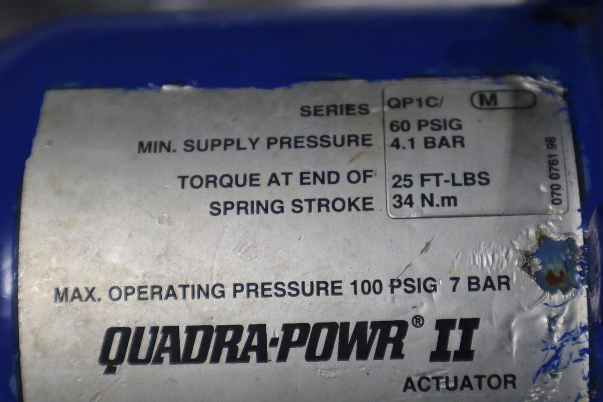 Used 1" Jamesbury Stainless Ball Valve QUADRA-POWR II STOCK S-622