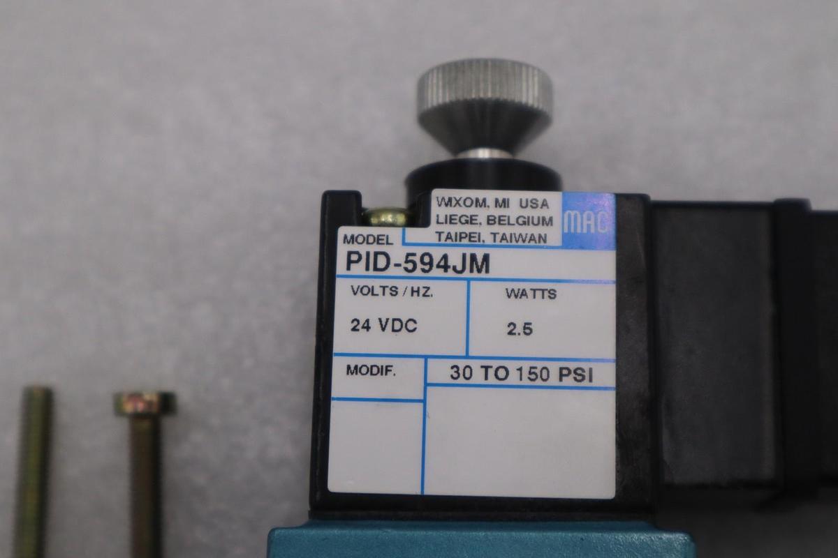 Used MAC VALVES INC PID-594JM / PID594JM NEW OPEN BOX STK GF262A