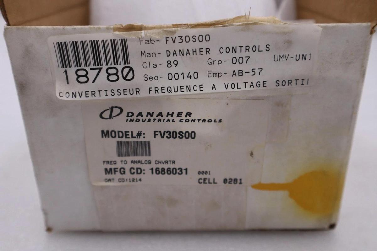 DANAHER CONTROLS FV30S00 ENCODER MFG. CD 168031 NEW UNIT STOCK GF-472A