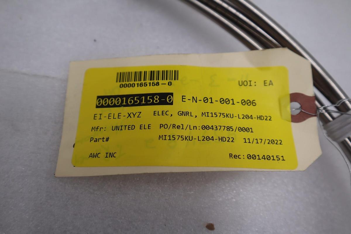 Used UE UNITED ELECTRIC 617/923-6966 STOCK #G-697