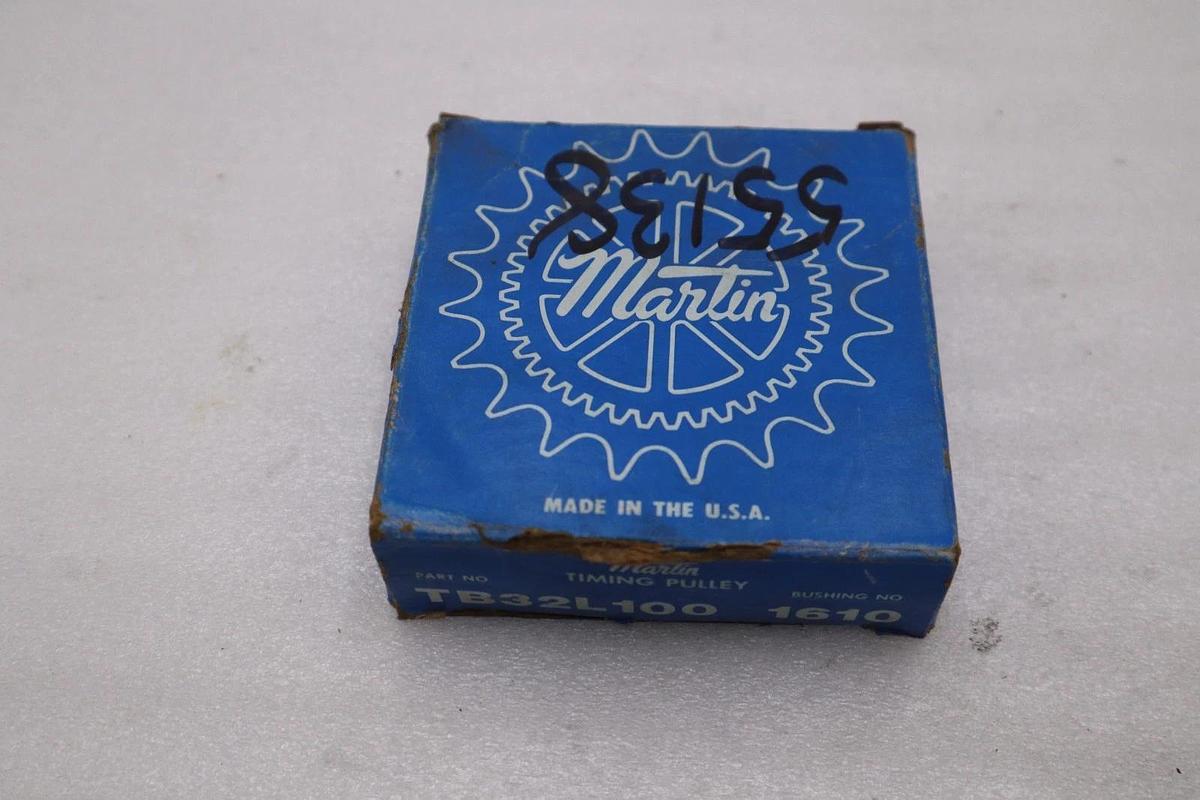 Used LOT OF 2 -- NEW Martin TB32L100 1610 Timing Belt Pulley STK L249CC