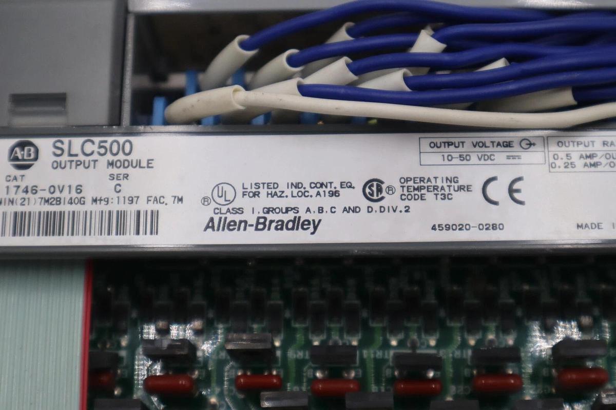 Used Allen Bradley 1746-OV16 Ser. C Output Module SLC 500 1746OV16 AB STOCK K-81-D