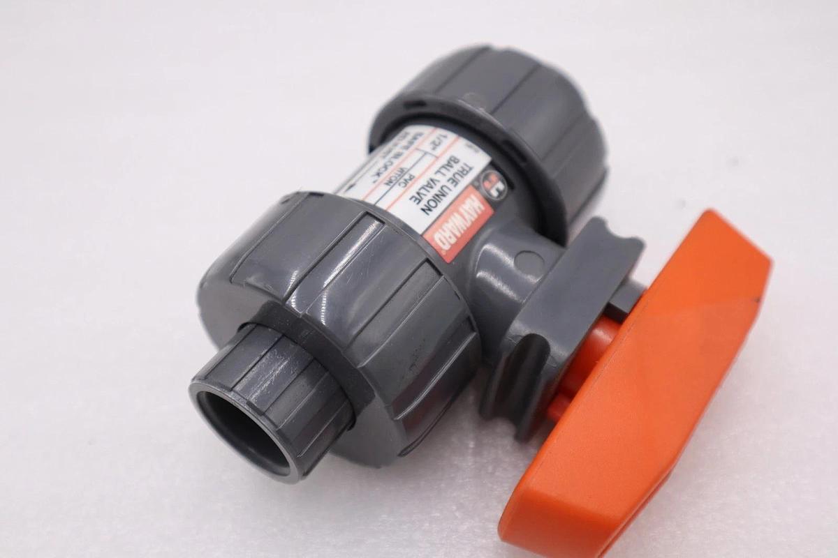 Hayward 1/2" PVC Dark Gray True Union Ball Valve NEW OPEN BOX STOCK H1216A