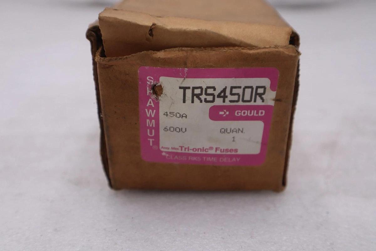 Used Gould Shawmut TRS450R Class RK5 Time Delay Fuse 450A 600V - STOCK GF788