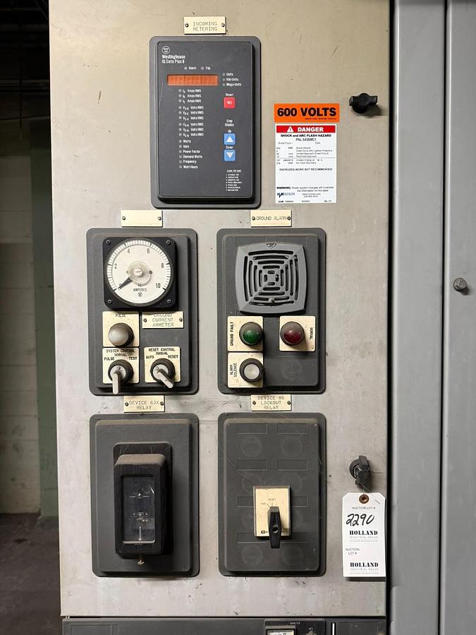Used ABB CUTLER HAMMER 2500/3333 kVA 13800 Delta to 600Y Dry Type Transformer W/ GEAR
