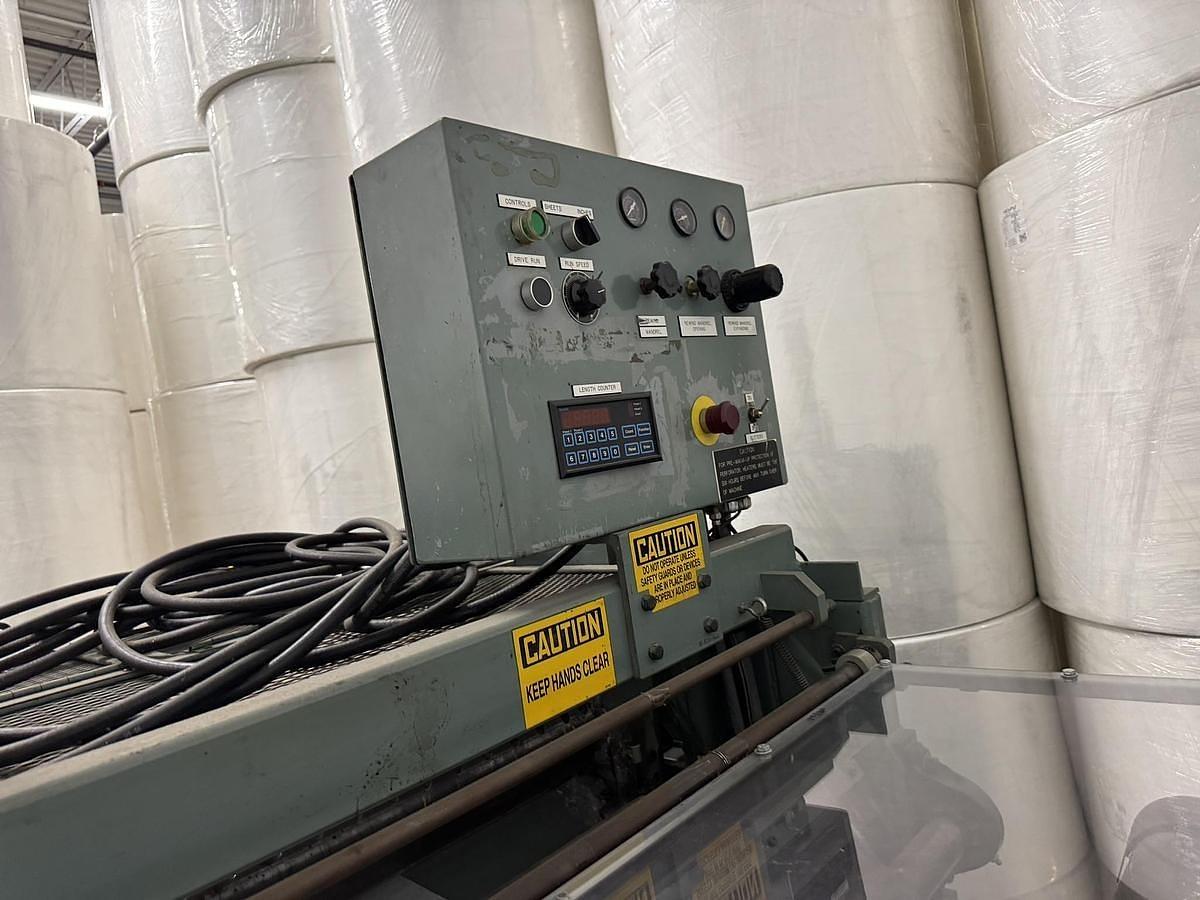 Used 30" WIDE ELSNER MODEL MPR 30 CANTILIVERED SLITTER REWINDER