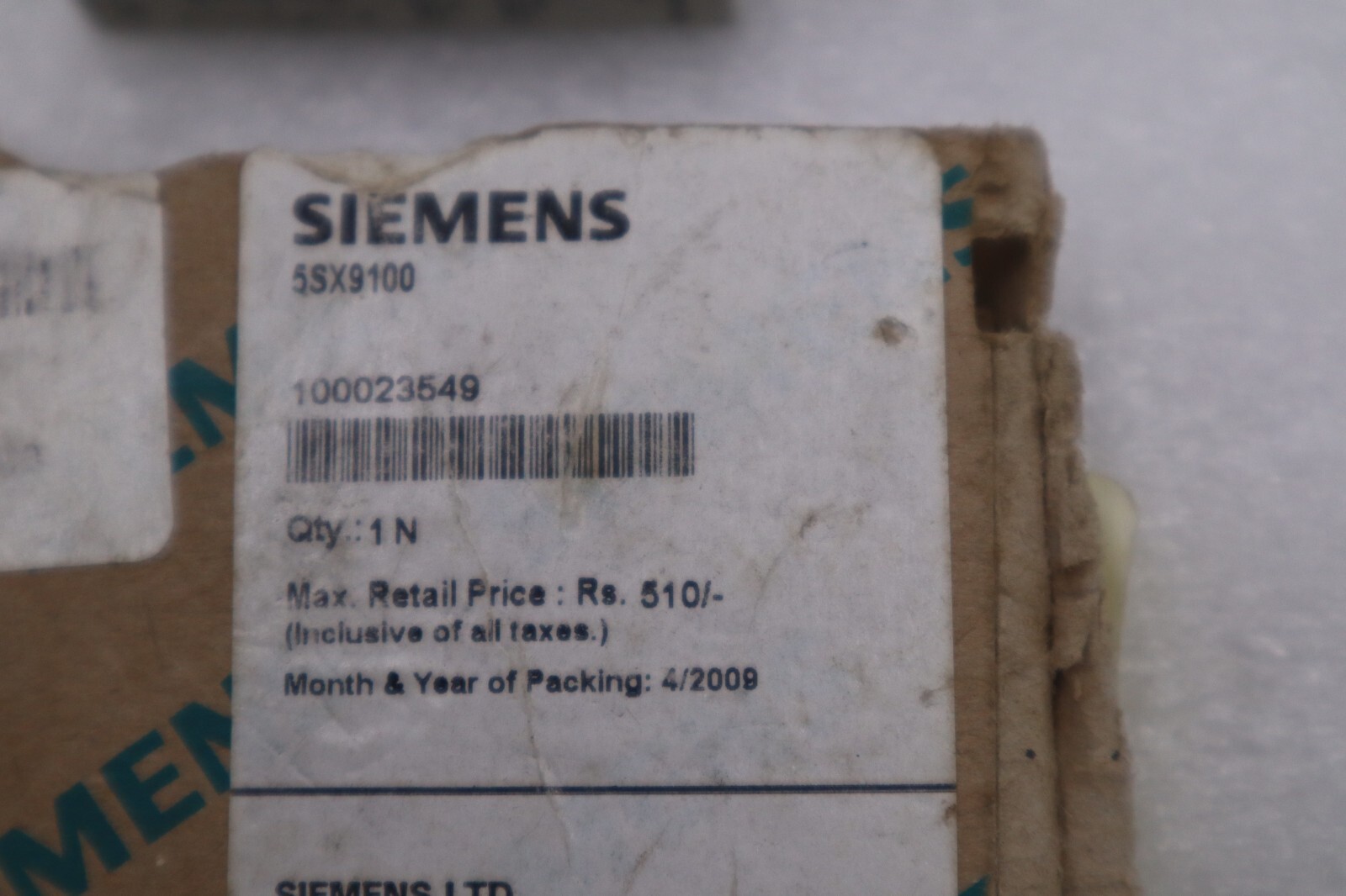 NEW SIEMENS 5SX9100 SUCCESSOR TYPE 5ST3010 AUXILIARY CONTACT BLOCK STOCK G627A