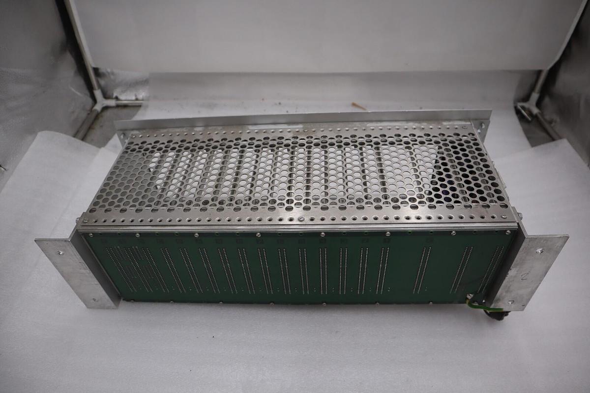 Used PASABAN PLC RACK WITH POWER SUPPLY CARD MODEL MTC-3044 STOCK 4836-A