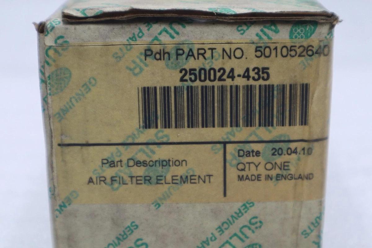 GENUINE SULLAIR SERVICE PARTS P/N 250024-435 AIR FILTER ELEMENT STOCK #K-3880