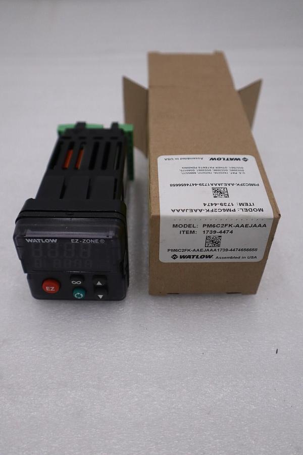 Used WATLOW TEMPERATURE CONTROLLER 1739-4474 / PM6C2FK-AAEJAAA NEW IN BOX STOCK G697A