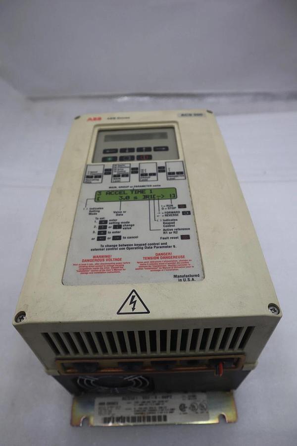 Used ABB ACS500 AC Drive ACS501-002-4-00P2 2 HP 3 PH STOCK 2267-A