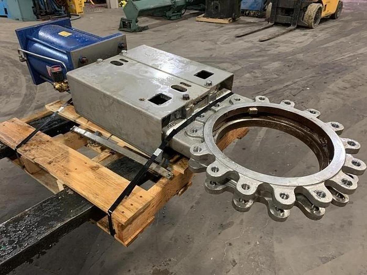 Used 16" PNEUMATIC KNIFE GATE VALVE (SCAVENGER VALVE)